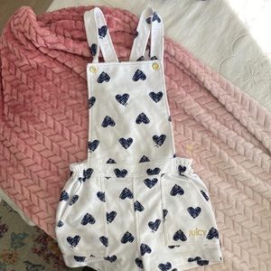 Juicy Couture Girls Heart Shortall 6m